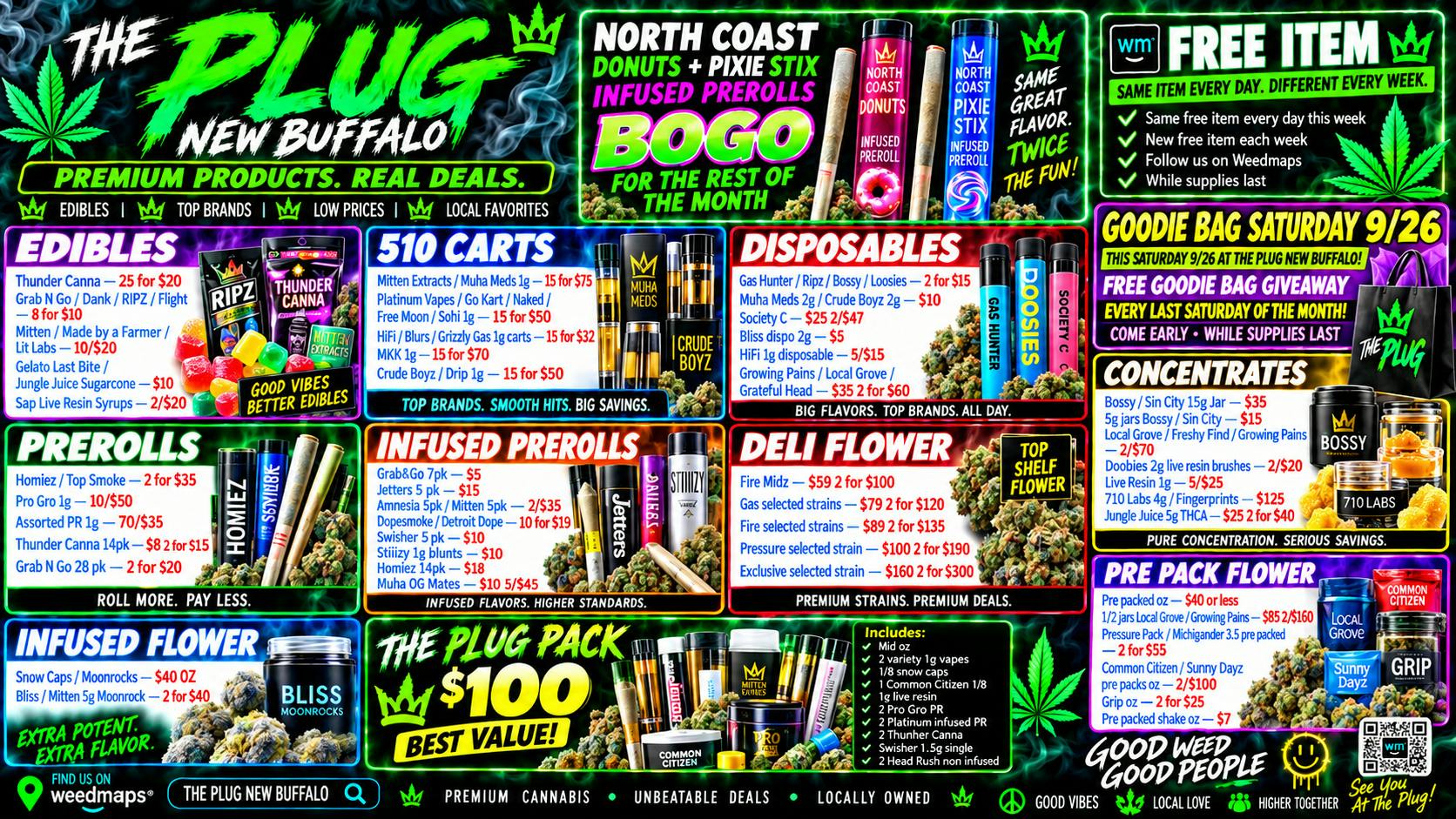 The Plug New Buffalo - NOW OPEN ⚡ SEPTEMBER STEALS: NORTH COAST BOGO + $100 PACK