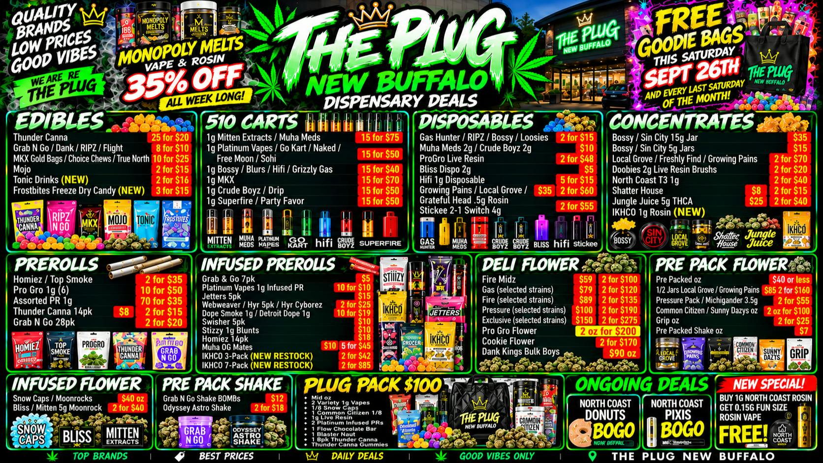 The Plug New Buffalo - NOW OPEN 🔥 THE PLUG NEW BUFFALO — WEEKLY MEGA DEALS 🔥