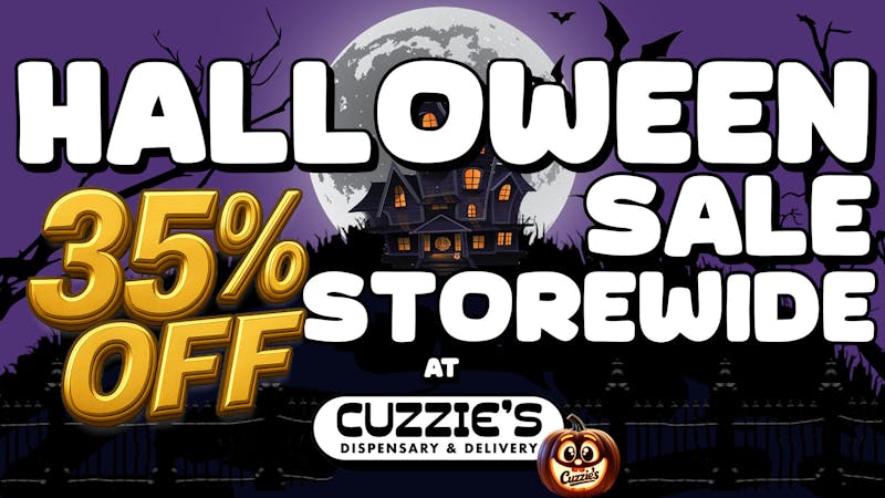 Cuzzies Dispensary Halloween Sale