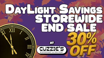 Cuzzies Delivery Daylight Savings End Sale