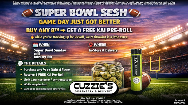 Cuzzies Delivery Super Bowl Deal Extended 🏈🔥