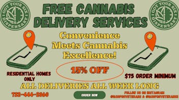 Got Your Six Dispensary 15% OFF ALL DELIVERY ORDERS