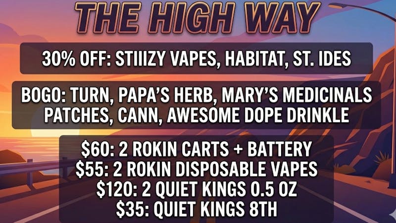 The High Way Thursday Top Picks