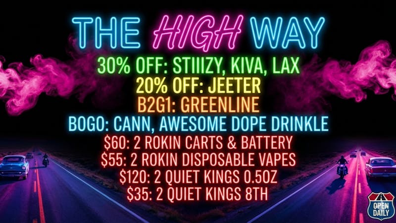 The High Way The High Way Friday Deals