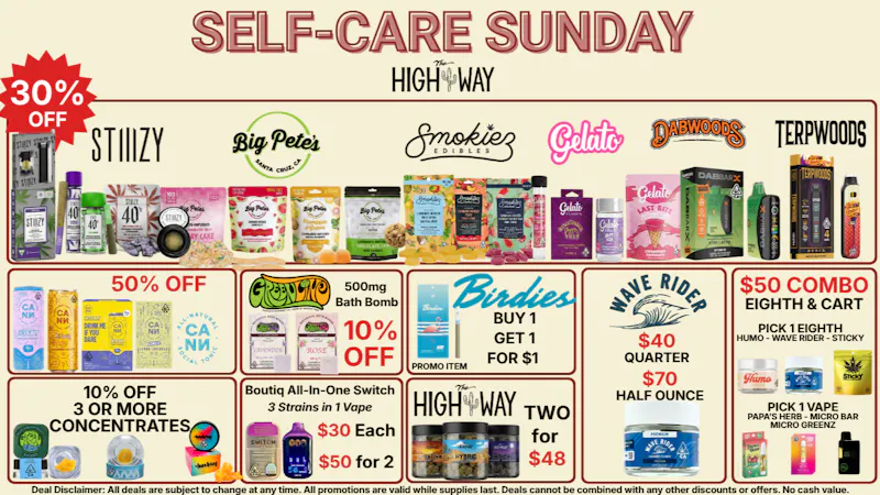 The High Way Wrap up the week by treating yourself
