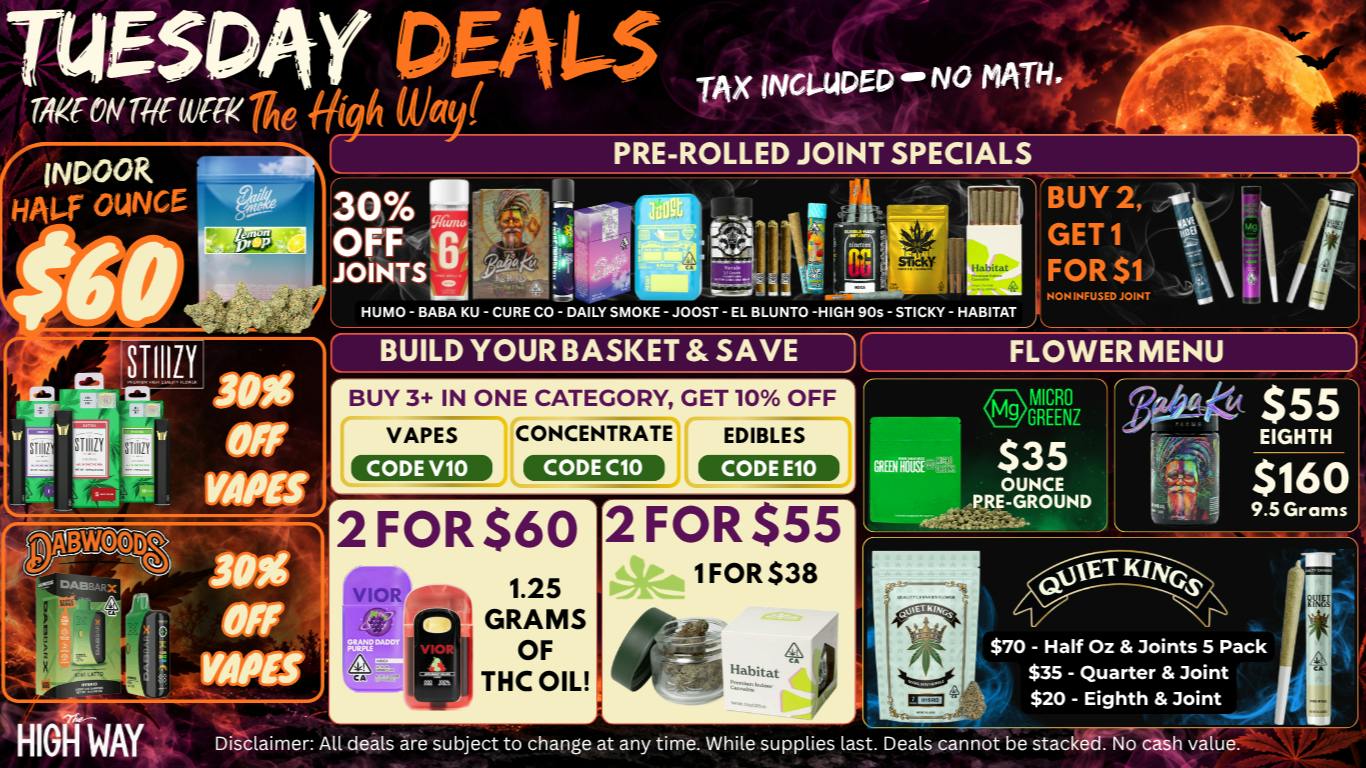 The High Way 30% OFF JOINTS & MORE!