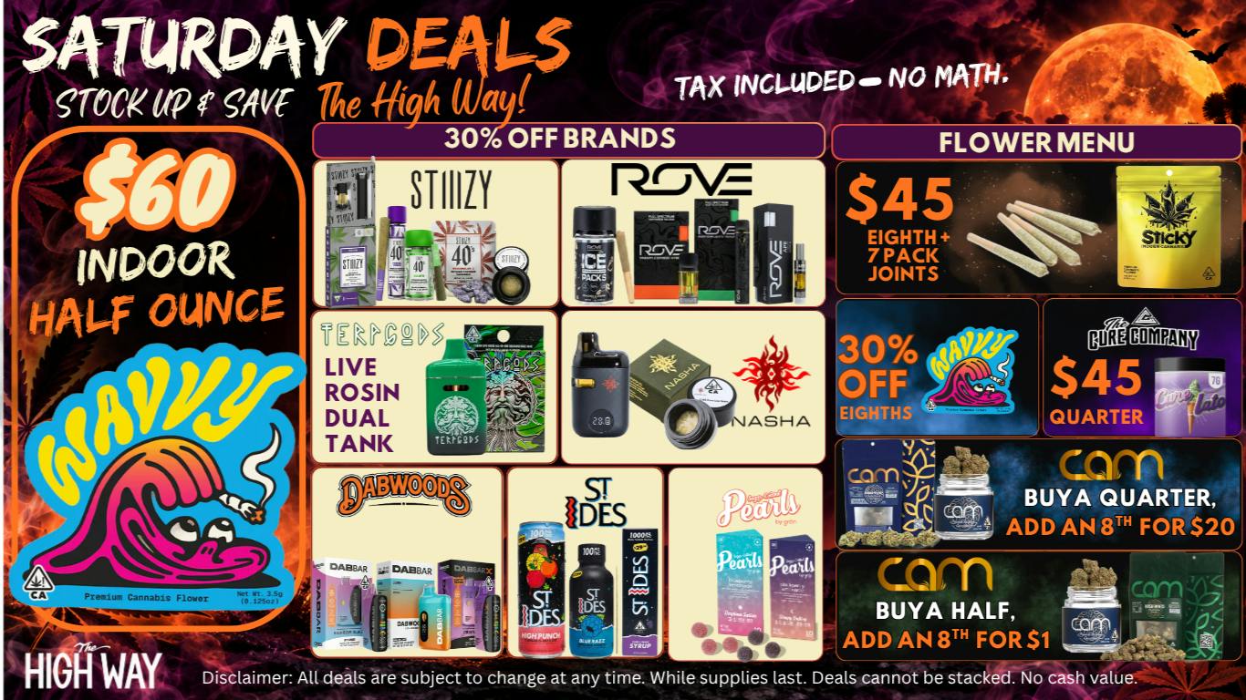 The High Way $60 INDOOR HALF OUNCE + 30% OFF BRANDS