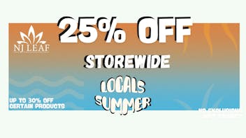 NJ Leaf LOCAL SUMMER 25% OFF STOREWIDE