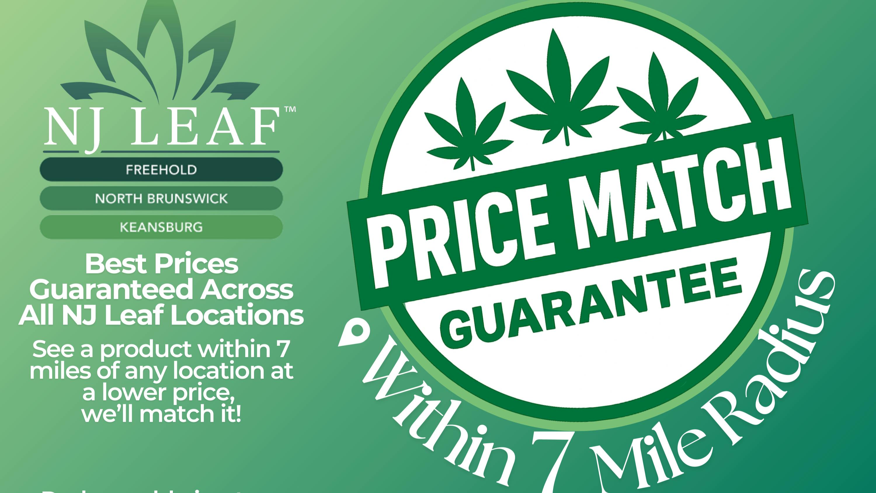NJ Leaf Price Matching within 7 miles!