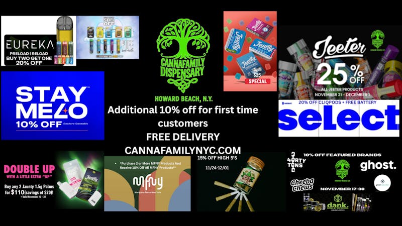 Cannafamily Dispensary 10% Off First Time Purchase & More Savings