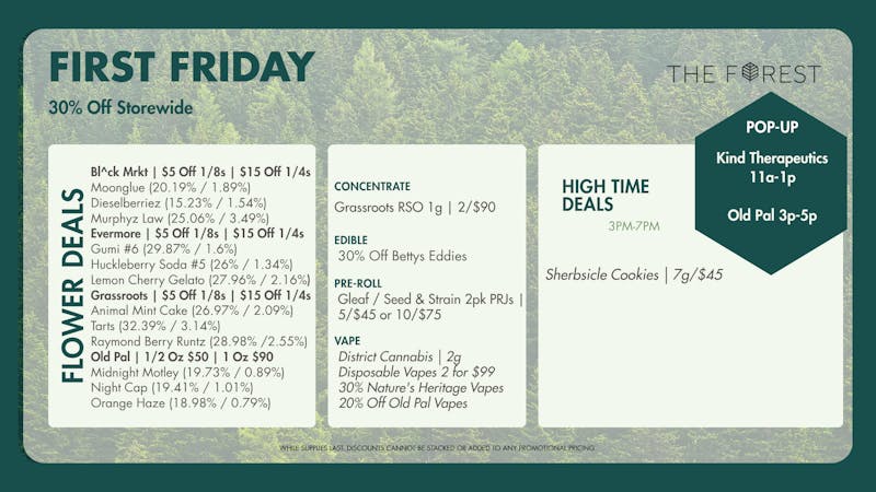 The Forest Baltimore FIRST FRIDAY! 30% OFF STOREWIDE
