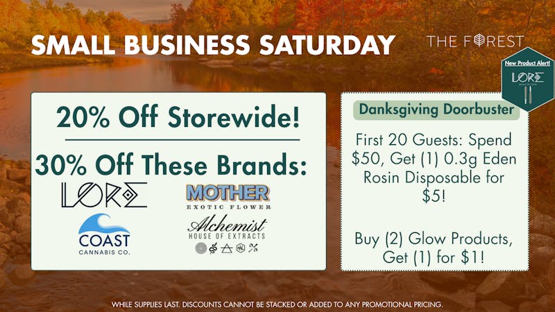 The Forest Baltimore SMALL BIZ SATURDAY! 20% OFF STOREWIDE