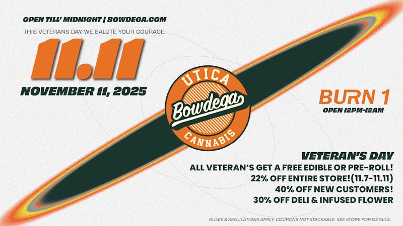 BOWDEGA UTICA - REC - OPEN LATE Burn1 @ Bowdega Open 'Til Midnight