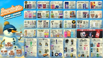 BOWDEGA UTICA - REC - OPEN LATE Bowdega Utica Open Til Midnight