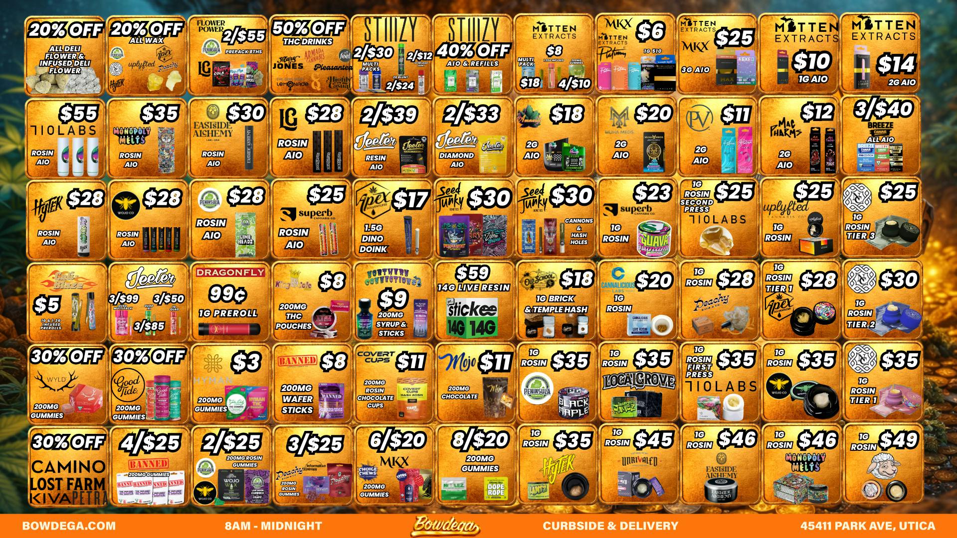 BOWDEGA UTICA - REC - OPEN LATE Open 'Til Midnight Burn1 @ Bowdega