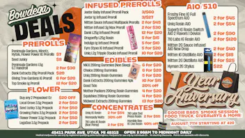 BOWDEGA UTICA - REC - OPEN LATE Bowdega Utica Open Until Midnight!