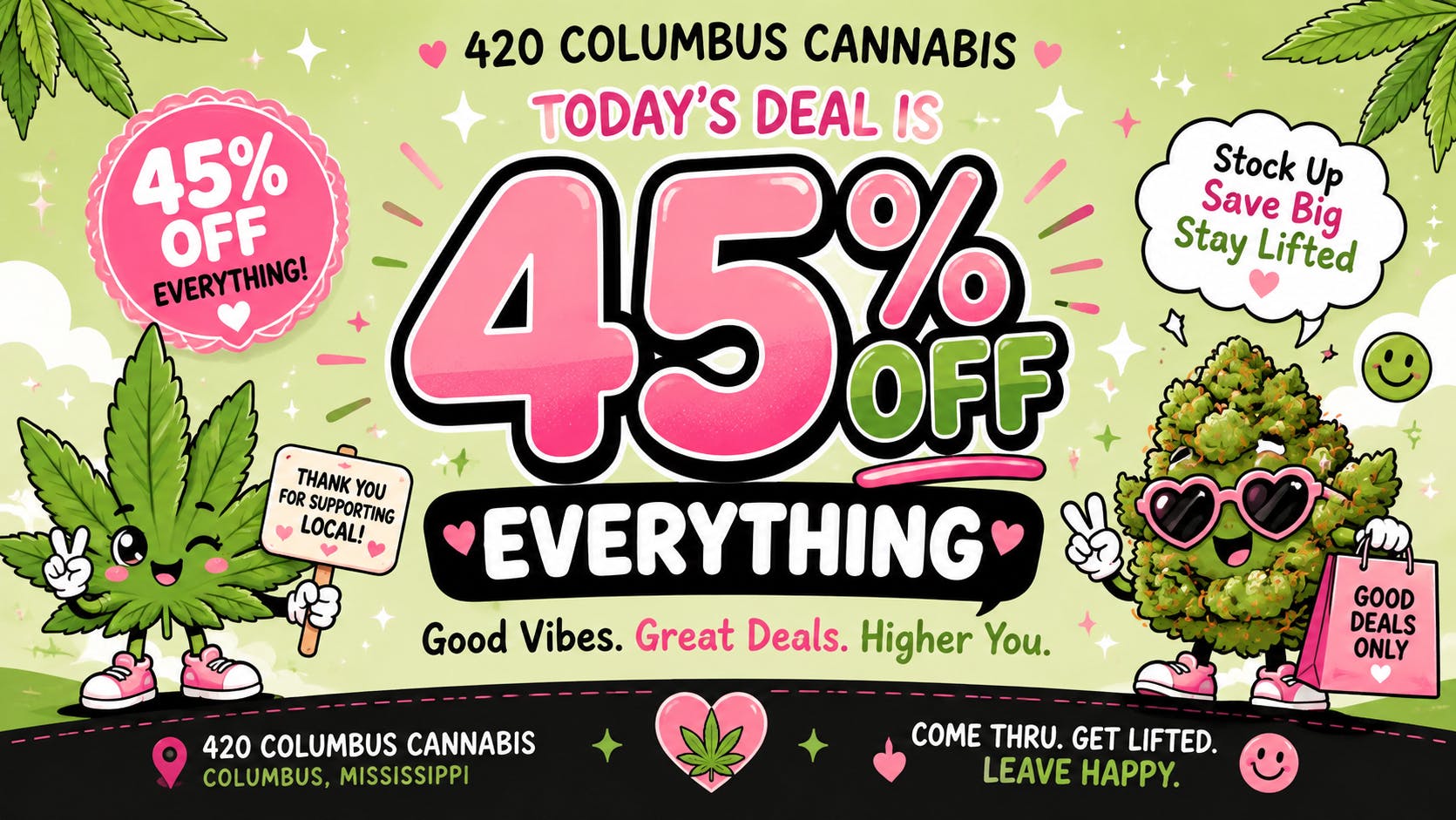 420 Columbus Deal Of The Day