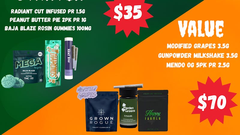 Plant Base Dispensary THURSDAY VALUE BUNDLE