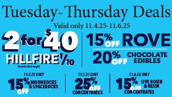 Therapy Cannabis - Cincinnati 11.04.25 Tue-Thur Deals