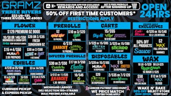 Gramz Cannabis - Three Rivers OPEN 24 HOURS 7 DAYS A WEEK! (11/7)