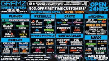 Gramz Cannabis - Three Rivers OPEN 24 HOURS 7 DAYS A WEEK!!