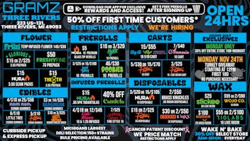 Gramz Cannabis - Three Rivers OPEN 24 HOURS 7 DAYS A WEEK!!!