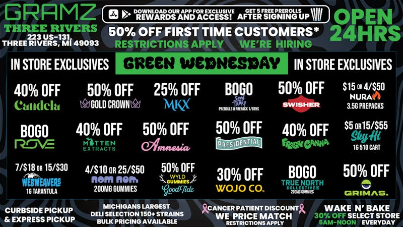 Gramz Cannabis - Three Rivers HAPPY THANKSGIVING!