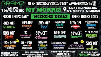 Gramz Cannabis - Mt. Morris OPEN 24 HOURS 7 DAYS A WEEK!!!