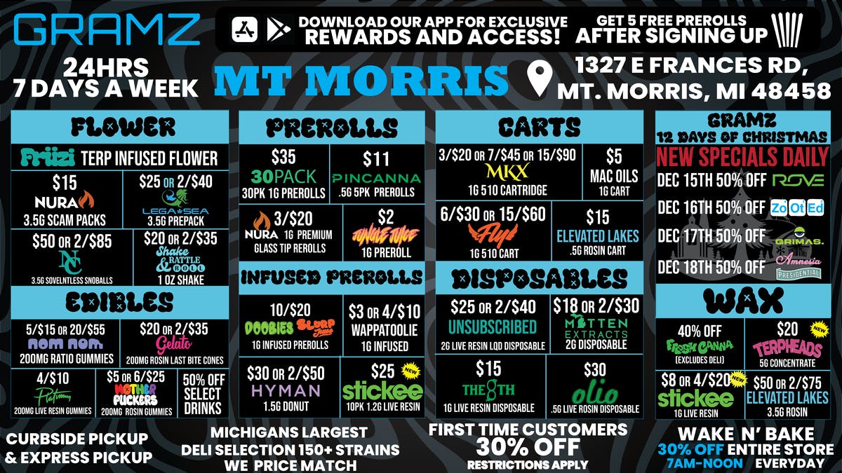 Gramz Cannabis - Mt. Morris KEEP MT MORRIS LIT 24/7
