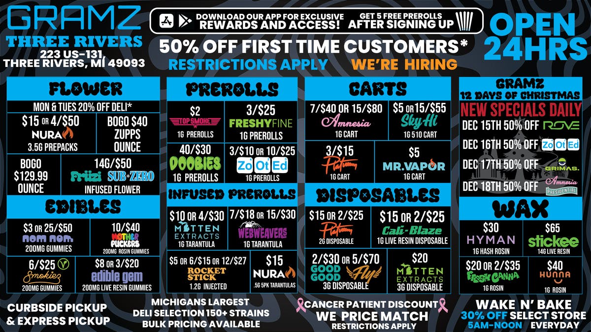 Gramz Cannabis - Three Rivers KEEP THREE RIVERS LIT 24/7