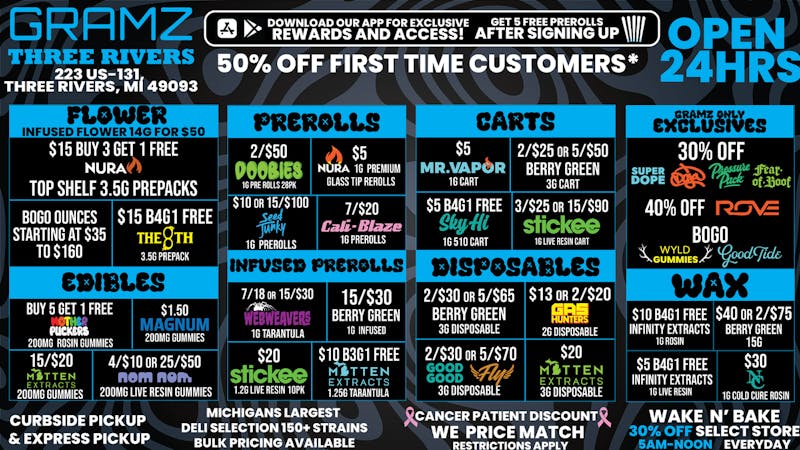 Gramz Cannabis - Three Rivers THREE RIVERS’ #1 DEAL DESTINATION