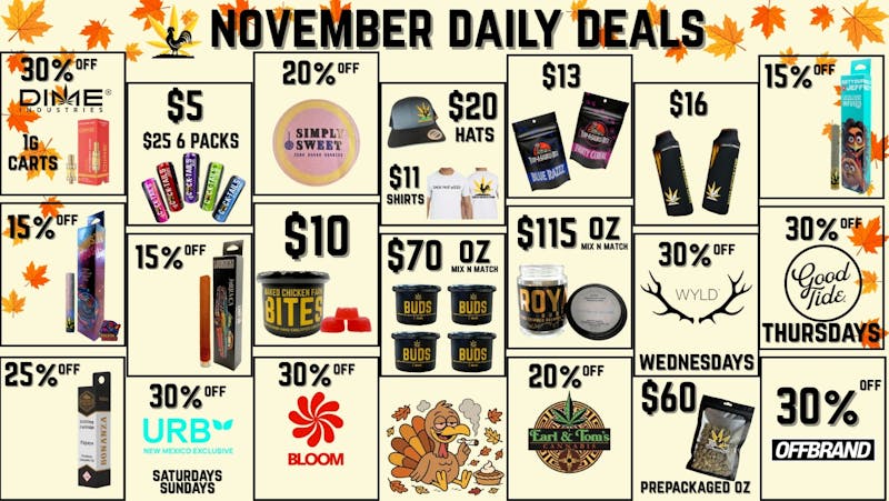 Baked Chicken Farm NOVEMBER DEALS
