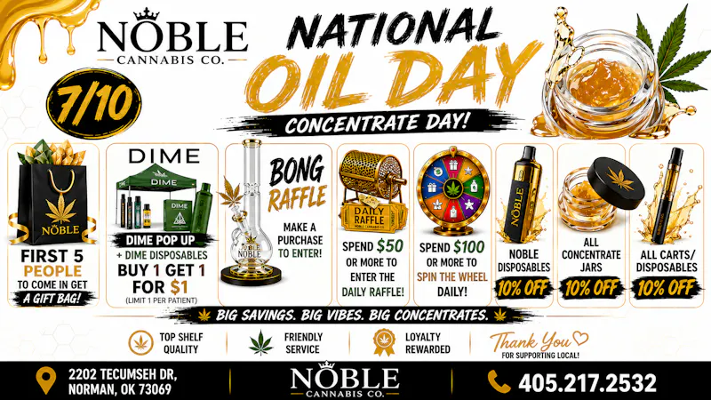 Noble Cannabis Co Dispensary !!!7/10 DEALS!!!