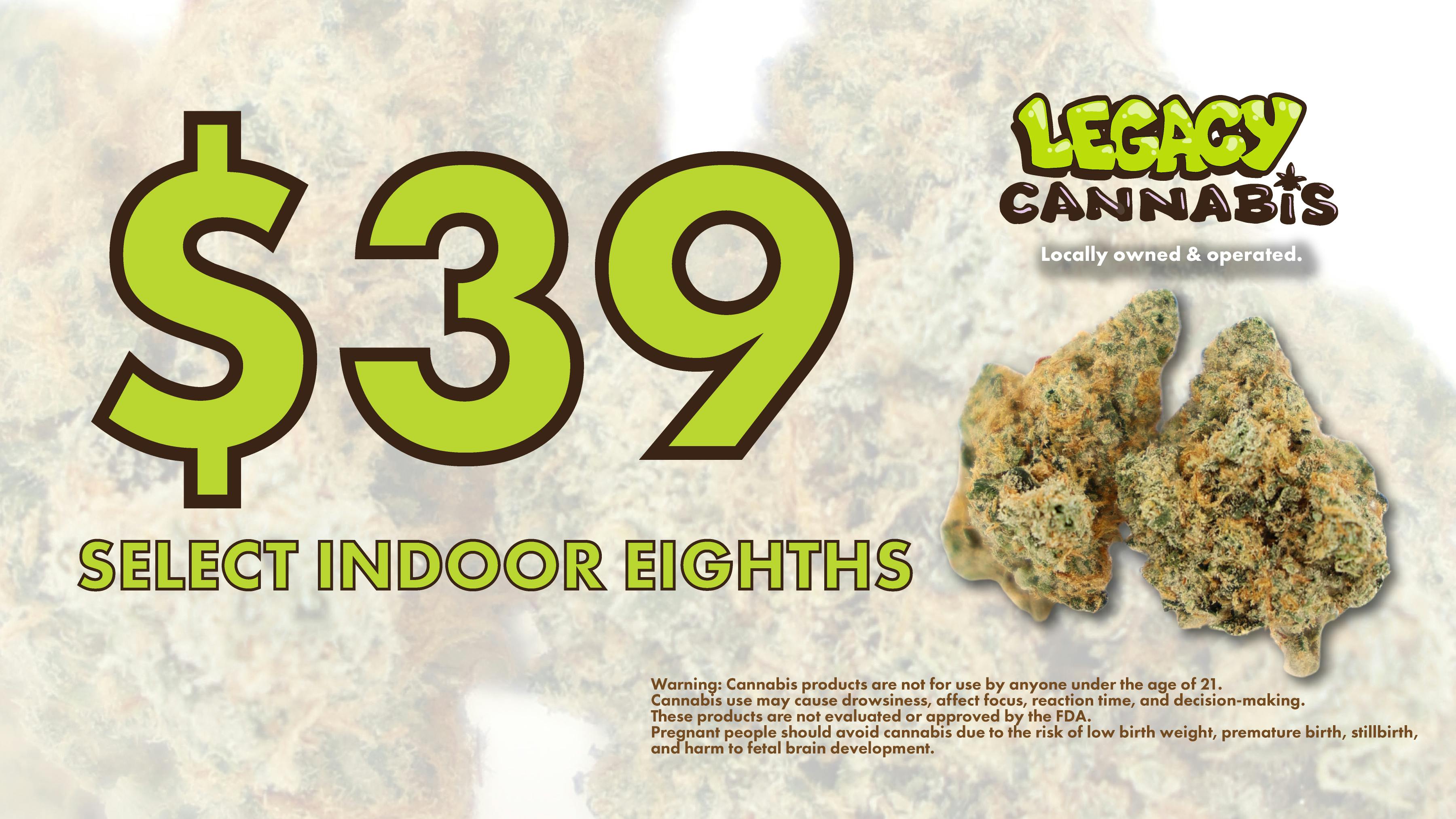 Legacy Cannabis Woodbury Select $39 Indoor 1/8ths