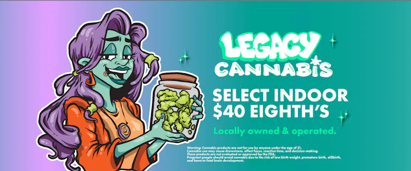 Legacy Cannabis Woodbury $40 Select Indoor