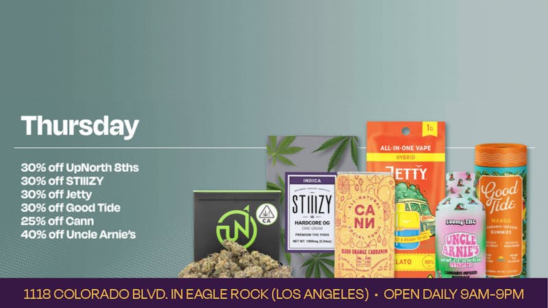 Velvet Cannabis Dispensary Eagle Rock Daily Thursday Deals @ Velvet Eagle Rock!