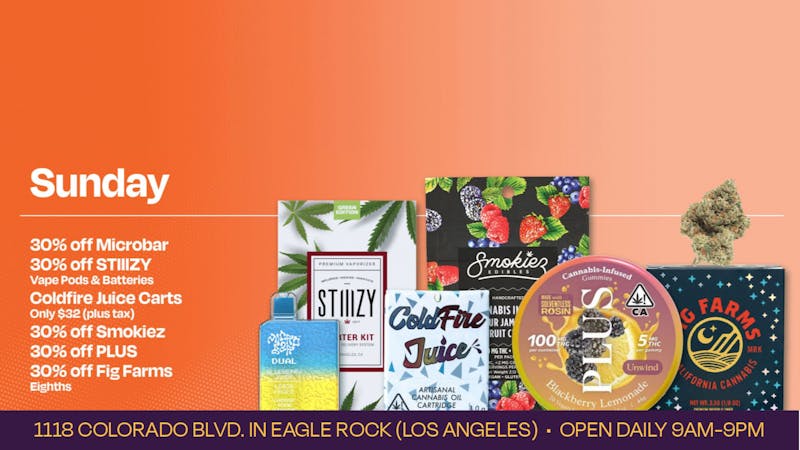 Velvet Cannabis Dispensary Eagle Rock Daily Sunday Deals @ Velvet Eagle Rock!