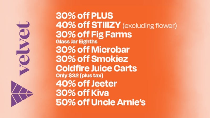 Velvet Cannabis Dispensary Eagle Rock Holiday Weekend Deals @ Velvet Eagle Rock!