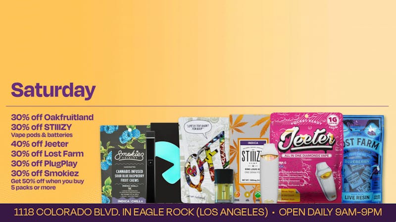 Velvet Cannabis Dispensary Eagle Rock ❄️ Daily Saturday Deals @ Velvet Eagle Rock! ☃️