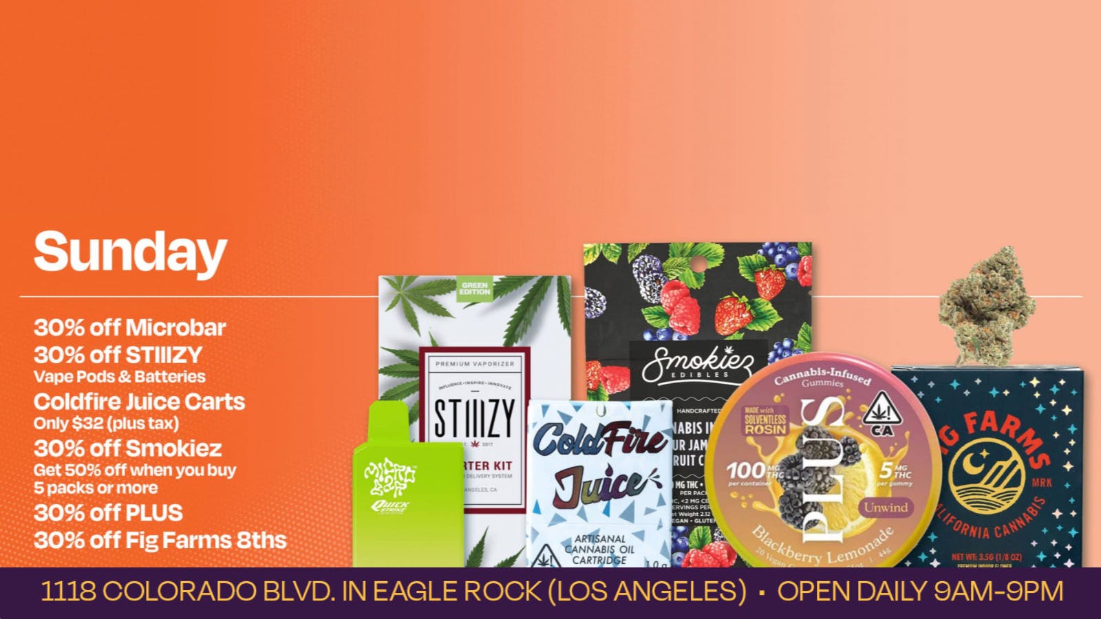 Velvet Cannabis Dispensary Eagle Rock ☃️❄️ Daily Sunday Deals @ Velvet Eagle Rock! ☃️❄️