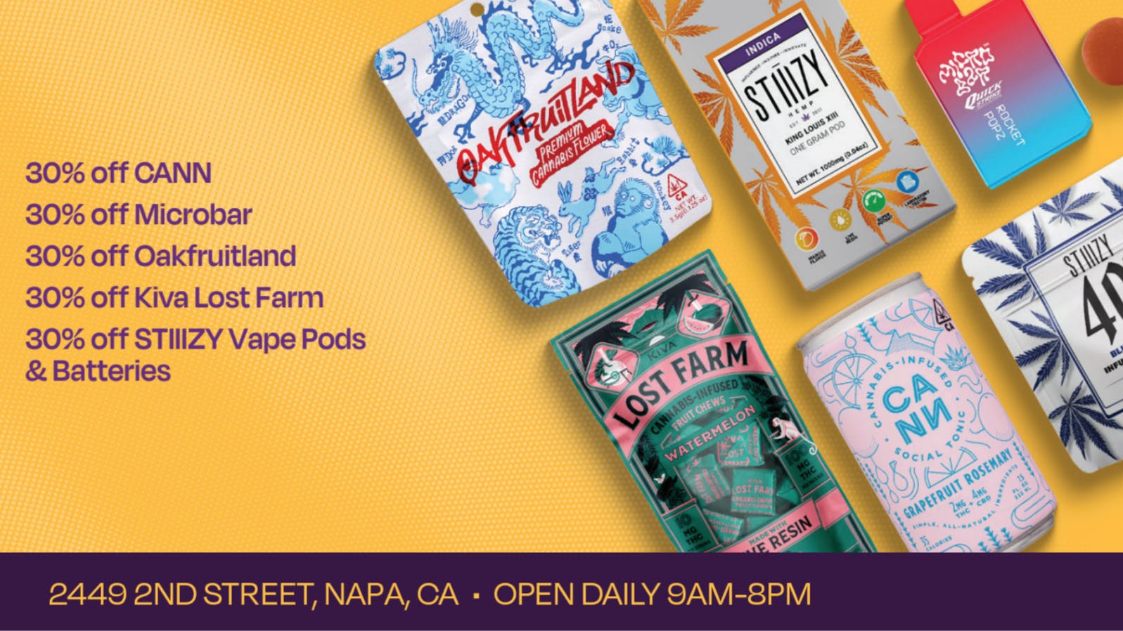 Velvet Cannabis Dispensary Napa 🍃 Daily Saturday Deals @ Velvet Napa! 🍃