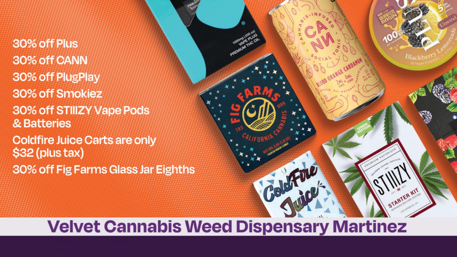 Velvet Cannabis Dispensary Martinez 🍃 Daily Sunday Deals @ Velvet Martinez! 🍃