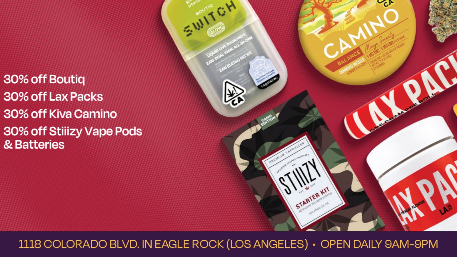 Velvet Cannabis Dispensary Eagle Rock 🍃 Daily Monday Deals @ Velvet Eagle Rock! 🍃