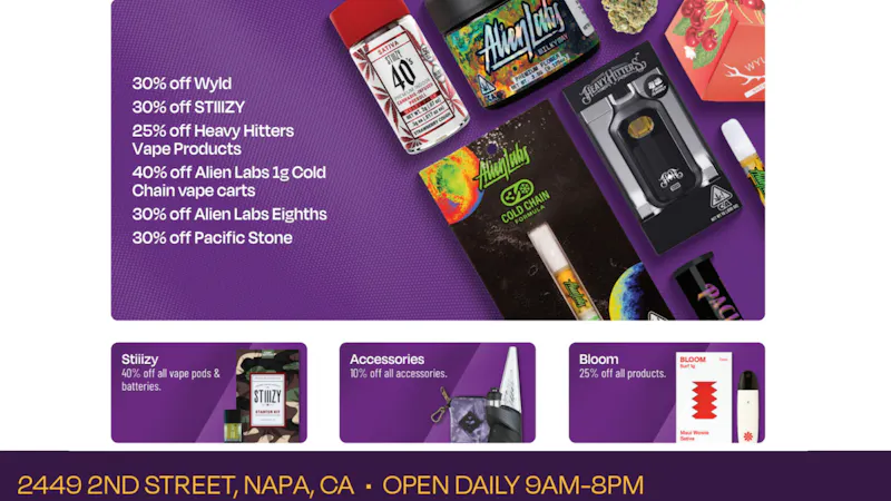 Velvet Cannabis Dispensary Napa 🍃 4/20 Week Wednesday @ Velvet Napa! 🍃