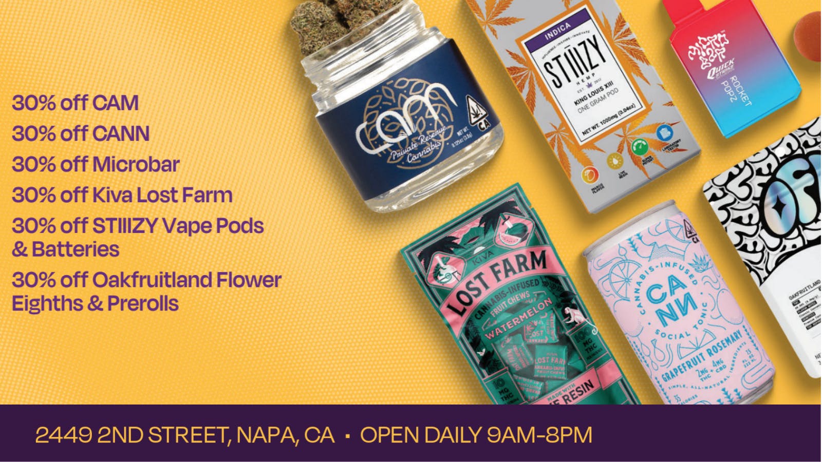 Velvet Cannabis Dispensary Napa 🍃 Daily Saturday Deals @ Velvet Napa! 🍃