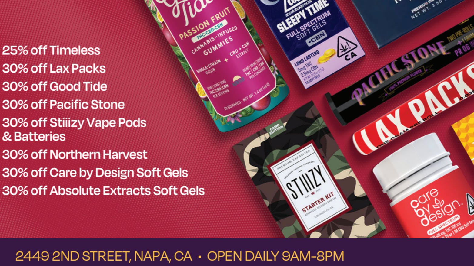 Velvet Cannabis Dispensary Napa 🍃 Daily Monday Deals @ Velvet Napa! 🍃