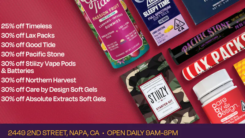 Velvet Cannabis Dispensary Napa 🍃 Daily Monday Deals @ Velvet Napa! 🍃