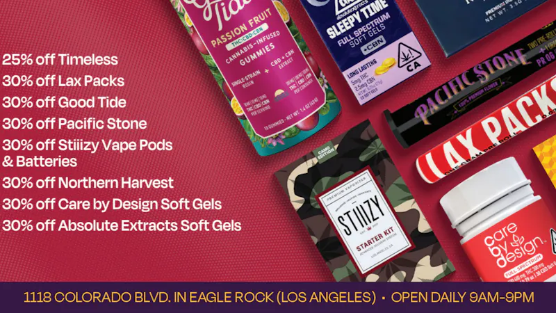 Velvet Cannabis Dispensary Eagle Rock 🍃 Daily Monday Deals @ Velvet Eagle Rock! 🍃