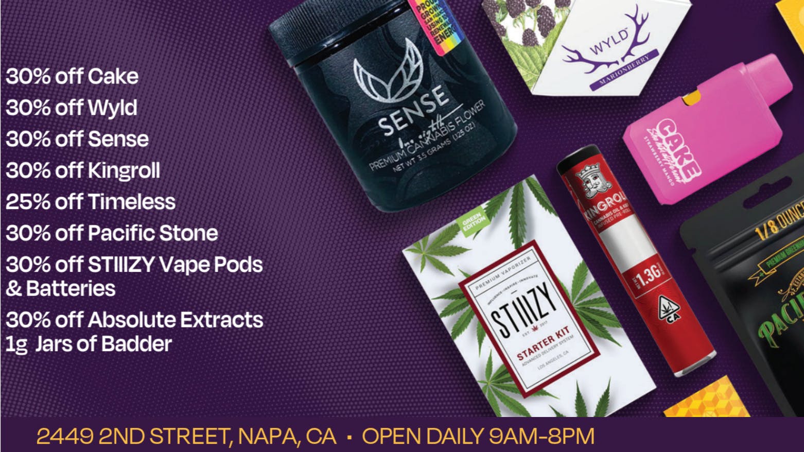 Velvet Cannabis Dispensary Napa 🍃 Daily Tuesday Deals @ Velvet Napa! 🍃