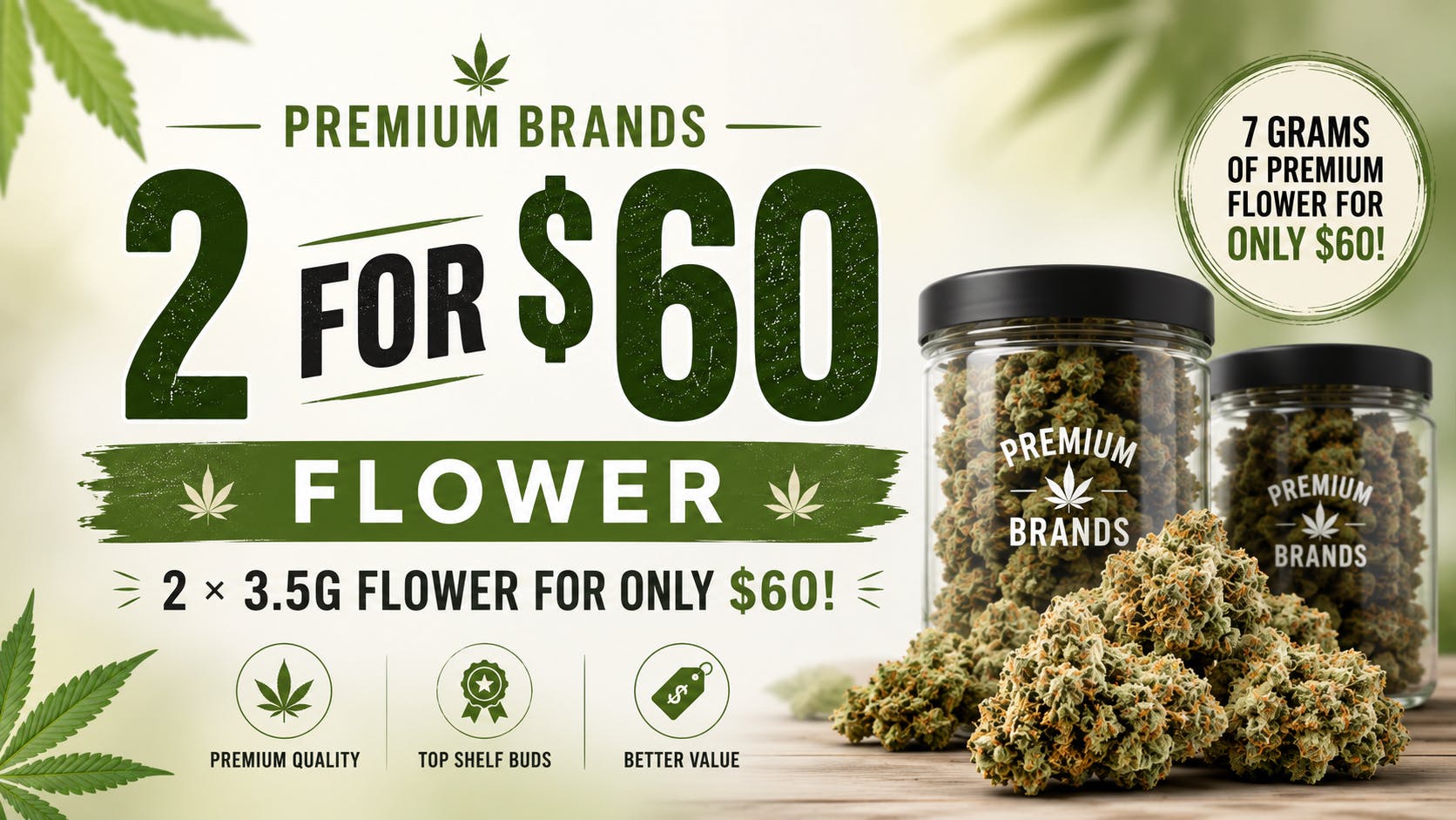 Good Karma Delivery 2 FOR $6O FLOWER AT GOOD KARMA